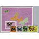 MARIPOSAS COLONIAS INGLESAS BARBUDA SERIE COMPLETA NUEVA MINT + HOJA BLOQUE 40  EUROS